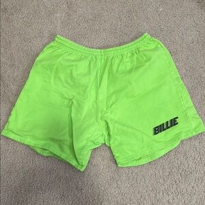 Billie Eilish Neon Green Shorts
